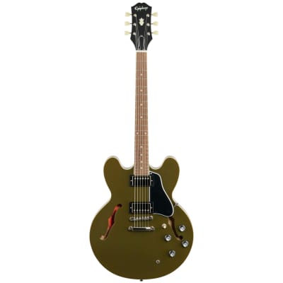 Epiphone ES-335 Electric Guitar, Olive Drab Green image 2