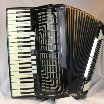 5975 - Black Paolo Soprani Italia Piano Accordion LMMH 41 120 for sale