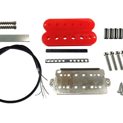 Humbucker pickup build kit - 50mm / Red