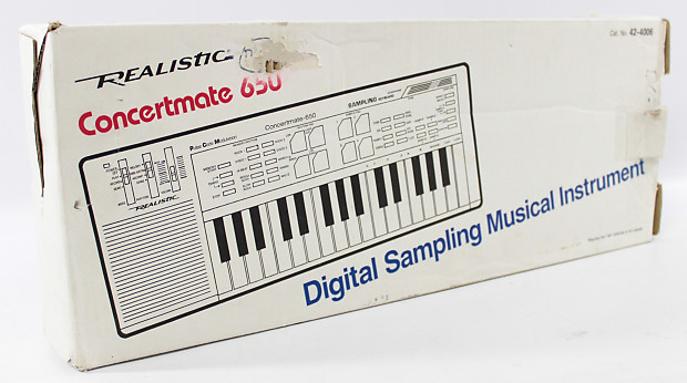 Realistic Concertmate 650 Sampling Keyboard Reverb