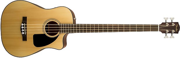 Fender CB-100CE Acoustic-Electric Bass Natural image 2