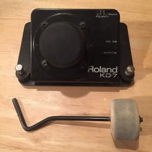 Roland  KD-7 Electronic Bass Kick Drum Trigger With Reverse Inverted Beater KDB7 image 6