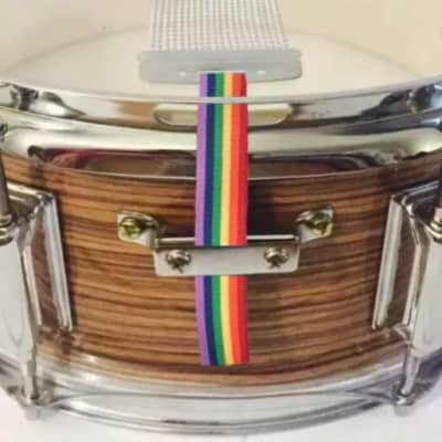 Immagine 2x SnareFlair Drum Percussion Straps Rainbow Festive Flag USA Made Snare Flair Percussion Set of Two! - 1