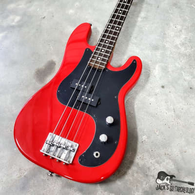 Hondo Deluxe MIJ Short Scale P-Bass Clone (Late 1970s, Hot Rod Red) imagen 24