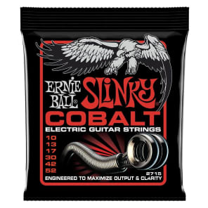 Ernie Ball 2715 Skinny Top Heavy Bottom Cobalt Electric Guitar Strings, .010 - .052