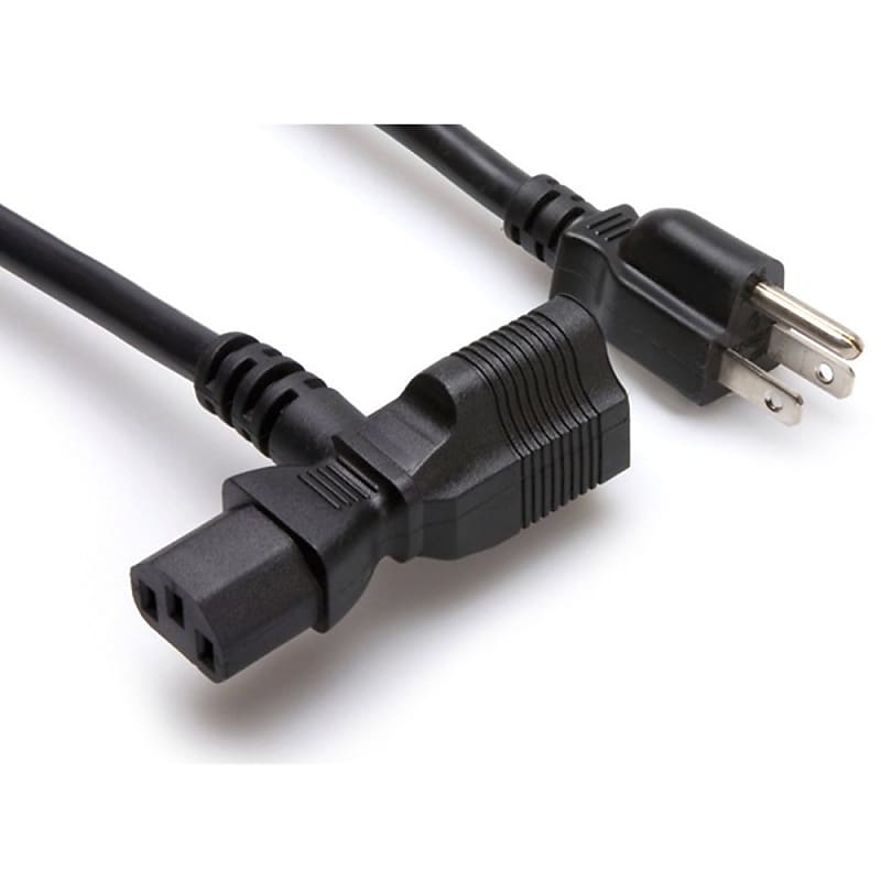 Hosa PWD-402 Power Cord Piggy Back IEC C13 to NEMA 5-15P Cable, 2 ft image 1