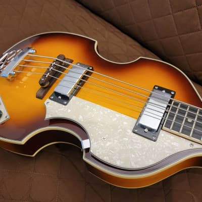 Jay Turser JTB-2B-VS Series Semi-Hollow Violin Shaped Body Maple Neck 4-String Electric Bass Guitar image 15