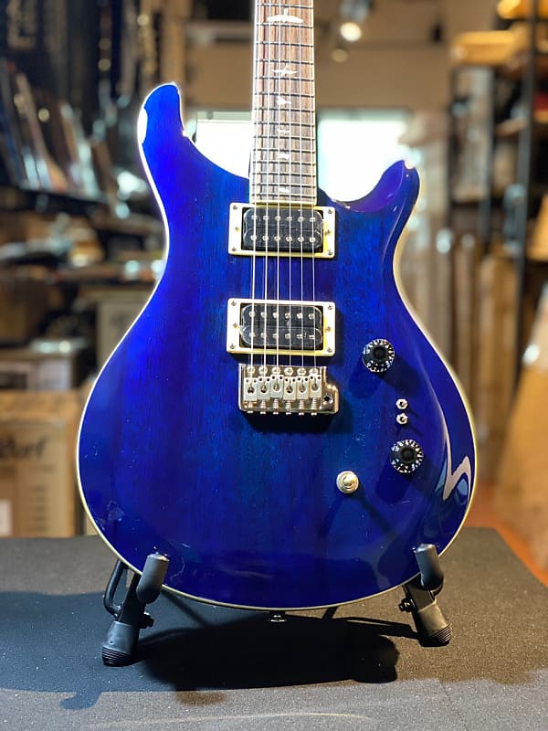 PRS SE Standard 24-08 Electric Guitar, Translucent Blue | Reverb