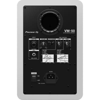 Pioneer DJ VM-50 5.25-inch Active Monitor Speaker - White image 2