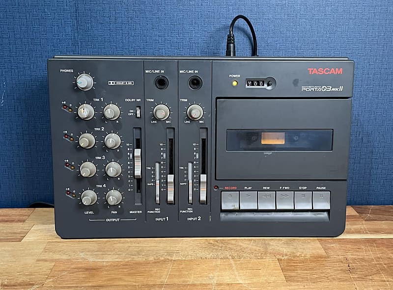 TASCAM Porta 03 mkII Ministudio 4-Track Cassette Recorder | Reverb