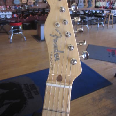 Used Left-Handed Fender Telecaster Electric Guitar Butterscotch Blonde w/ Black Pickguard w/ Hard Case Made in Japan image 11