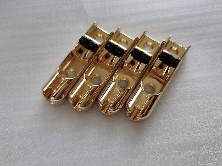 Gold 4 String Bass Single String Saddles Bridge Reverb