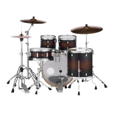 Pearl Decade Maple 5pc Drum Set w/20BD Satin Brown Burst image 2