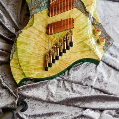 GB Liuteria Boutique guitar Sephiroth 8 string fanned image 21
