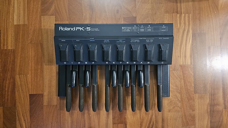 Roland PK-5 Dynamic MIDI Pedal Controller | Reverb