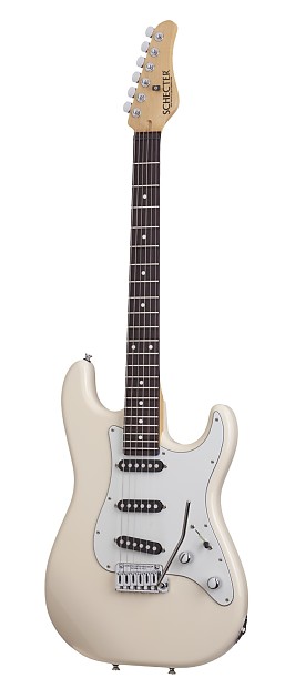 Schecter USA Traditional SSS 2014 Vintage White w Stainless Steel Frets