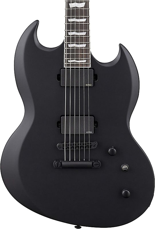 *NOS* ESP LTD Viper 400B Baritone Electric Guitar - Black Satin image 1