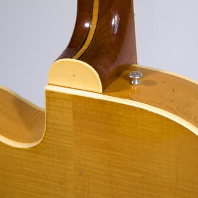 1962 Levin Archtop Mod 330 Natural Maple with Brazilian Rosewood, DeArmond Dynasonic & CITES image 4