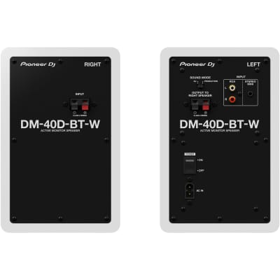 Pioneer DM-40D-BT 4-Inch Active Desktop Monitor Speaker Pair w/ Bluetooth, White image 3