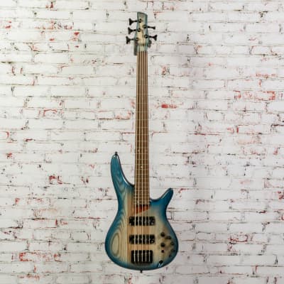 Ibanez SR Standard - 5 String Bass Guitar - Cosmic Blue Starburst Flat image 2