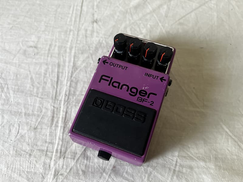 BOSS BF-2 BF2 Flanger Green Label Made in Japan | Reverb