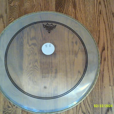 Remo 20 Inch Pin Stripe Clean Bass Drum Batter Head - Excellent! image 3