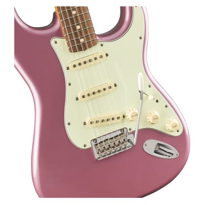 Used Fender Vintera '60s Stratocaster Modified - Burgundy Mist Metallic image 4