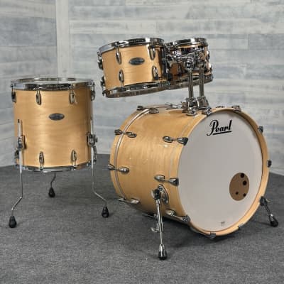 Used Pearl Professional Maple 4pc Drum Set Natural Maple - Excellent