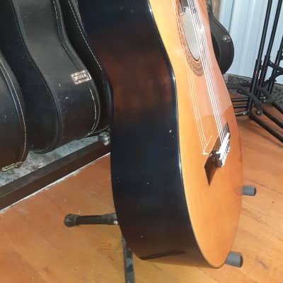 Vintage Ventura V-1584 Classical Nylon String Guitar, Gig Bag, Tuner, Picks image 6