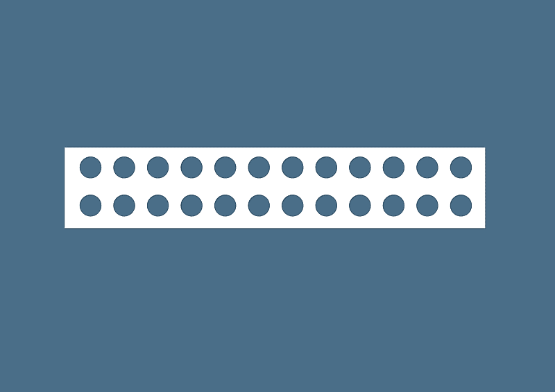 2 x blank front panel labels stickers for patchbay Neutrik NYS-SPP-L1 image 1