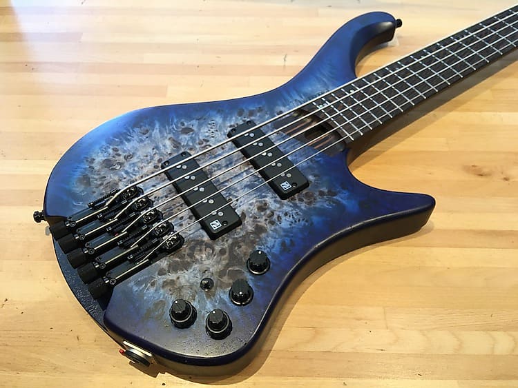 Ibanez EHB1505 PLF Pacific Blue Burst Flat + Gigbag