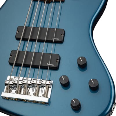 Sadowsky MetroLine 24-Fret, 5-String Modern Bass - Alder Body, Solid Dark Lake Placid Blue Metallic High Polish image 4