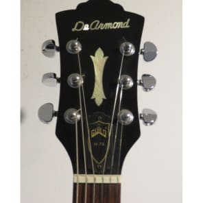 DeArmond by Guild M70 Electric Guitar - Black with Bigsby Trem