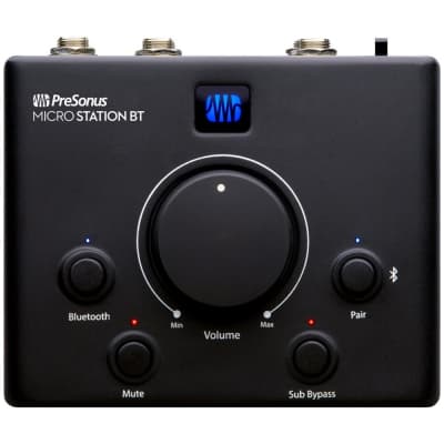 Presonus MicroStation BT 2.1 Bluetooth Monitor Controller for Wirelessly Managing Inputs image 1