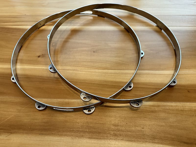 Angel Drums Stainless Steel Hoops Snare Pair Reverb