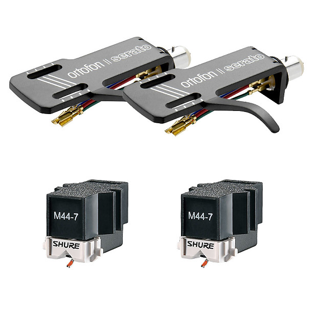 【返品交換不可】 with Pair Cartridge M44-7 Shure Ortofon Serato SH-4 DJ機材