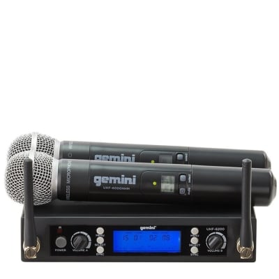 Système de microphone portable UHF-E4 823,6/826,1/828,6/831,1 MHz -  omnitronic