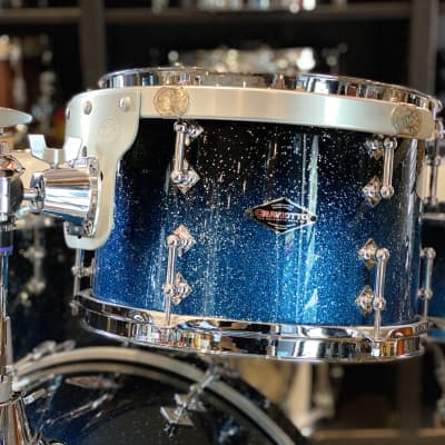 Craviotto Custom Shop Solid Shell Poplar Kit in Evening Sparkle Lacquer - 4pc 12,14,20, 14SD image 4