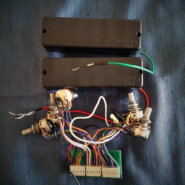 Bartolini Mk1 6String Bass Pickup Set and Preamp Reverb