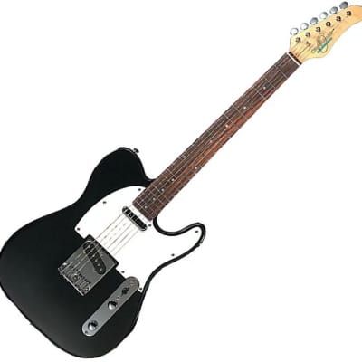 Oscar Schmidt Country-Style Electric Guitar Black image 5
