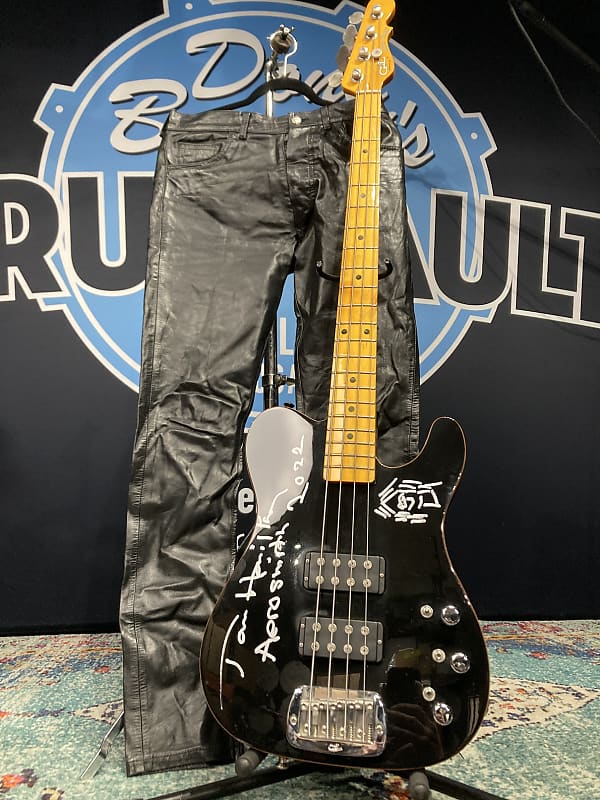 Tom Hamilton's Aerosmith, Custom Made G&L, ASAT Telecaster Bass (TH2 #5) SIGNED! PLUS Stage Worn Leather Pants! AUTHENTICATED! image 1