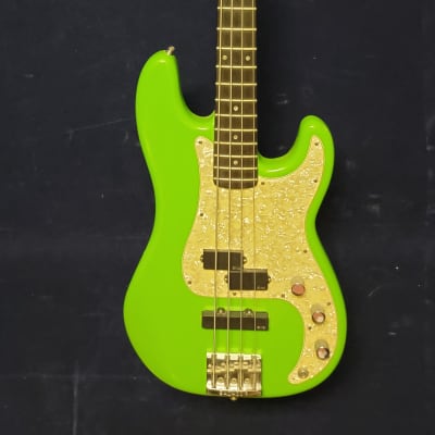 Grant  Custom made PJ Bass Green Fender EMG Badass bridge for sale