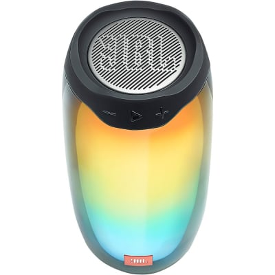 JBL Pulse 4 Waterproof Portable Bluetooth Speaker with Built-in Light Show Regular Black image 4