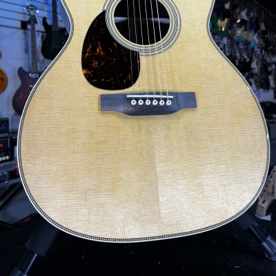 Martin OM-28 Left Handed Acoustic Guitar - Natural with Rosewood Authorized Dealer! 779 GET PLEK’D! image 4