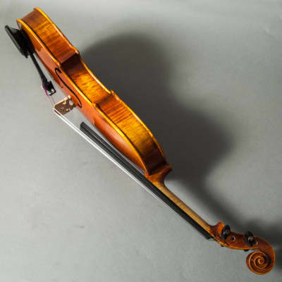 Professional Hand Made Violins 4/4 Full Size Beautiful Flamed Back Limited Quantity (FL004-EB-DX700) image 3