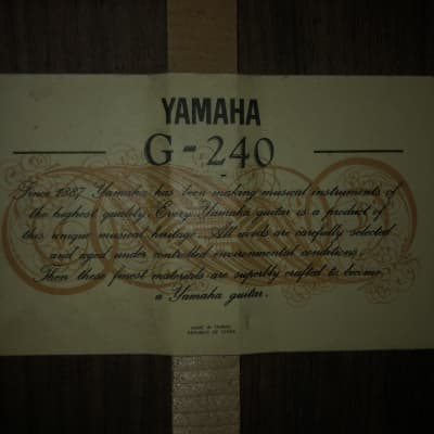 Yamaha G-240 Late 70's - Cedar/Mahogany image 6