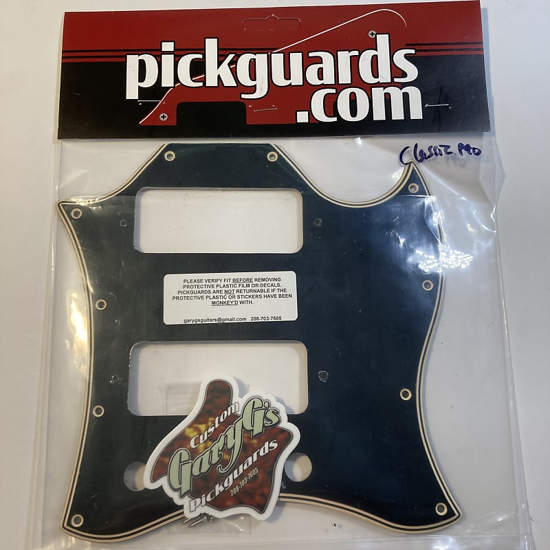 5 Ply Black/Cream Wide Bevel Pickguard for 1999-2010 Gibson SG