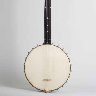J. E. Dallas  Concert Fretless 5 String Banjo,  c. 1890, ser. #1896, black gig bag case. for sale