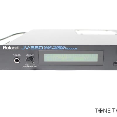 ROLAND JV-880 MIDI Sound Module Rackmount rack jv80 VINTAGE SYNTH DEALER *for parts or repair* image 2