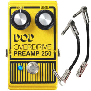 DigiTech DOD Overdrive Preamp 250 (2013) Reissue Guitar Pedal with Patch Cables for sale